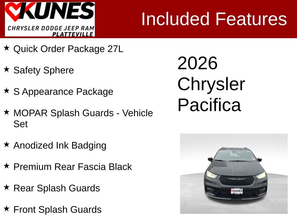 New 2026 Chrysler Pacifica Select Passenger Van