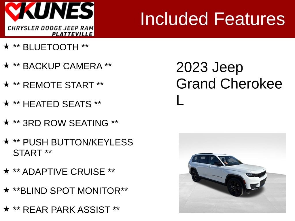 Used 2023 Jeep Grand Cherokee L Altitude SUV