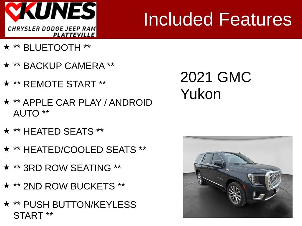 Used 2021 GMC Yukon Denali SUV
