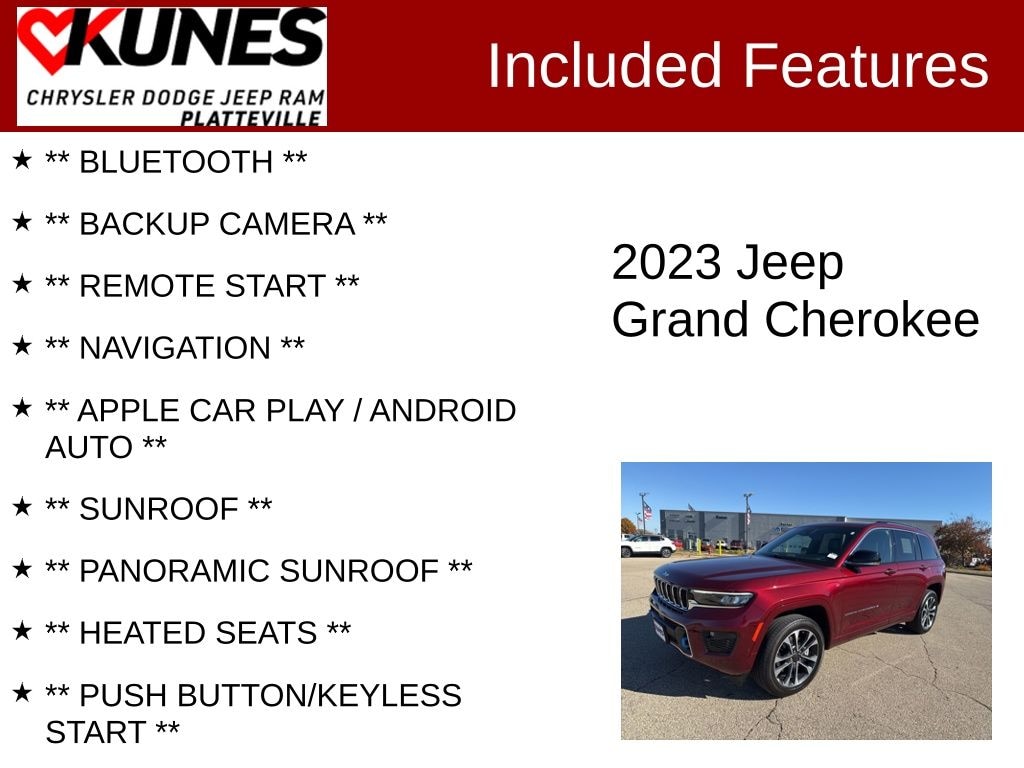 Used 2023 Jeep Grand Cherokee Overland 4xe SUV