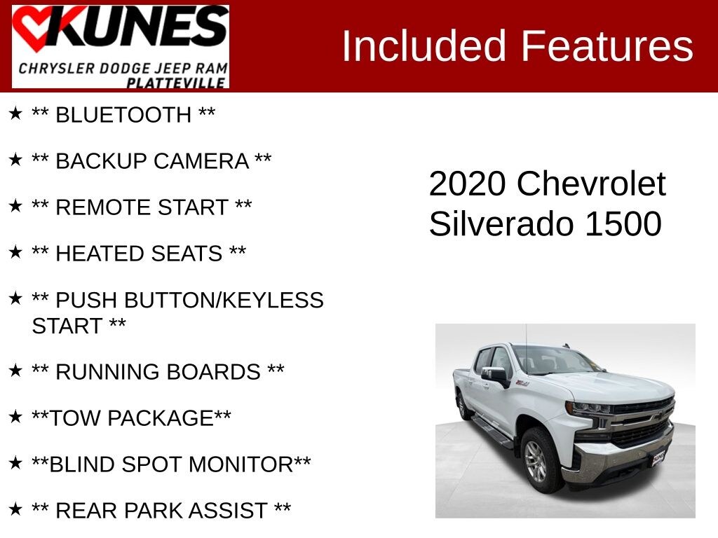 Used 2020 Chevrolet Silverado 1500 LT Truck