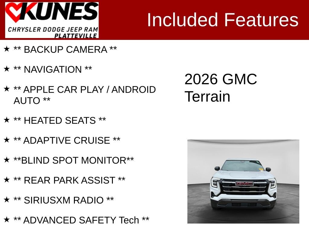 Used 2026 GMC Terrain Elevation SUV