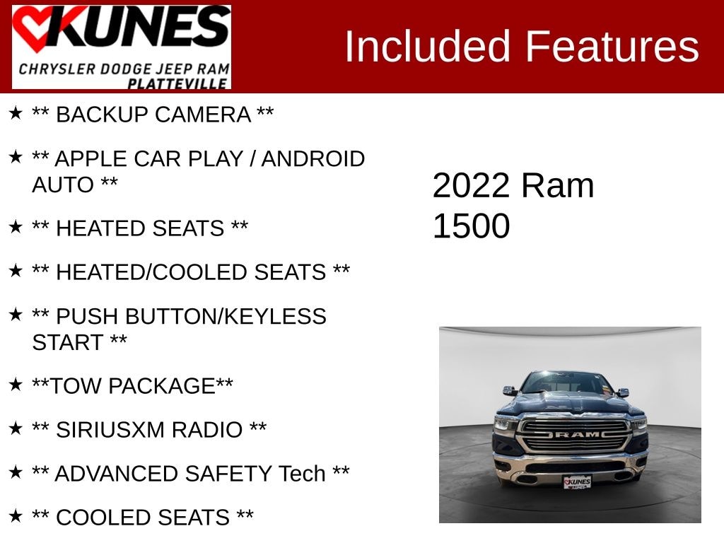 Used 2022 Ram 1500 Laramie Truck