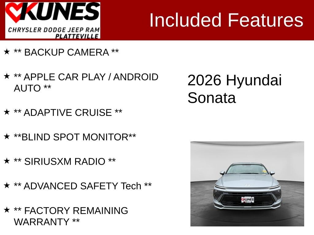Used 2026 Hyundai Sonata Hybrid Blue Sedan
