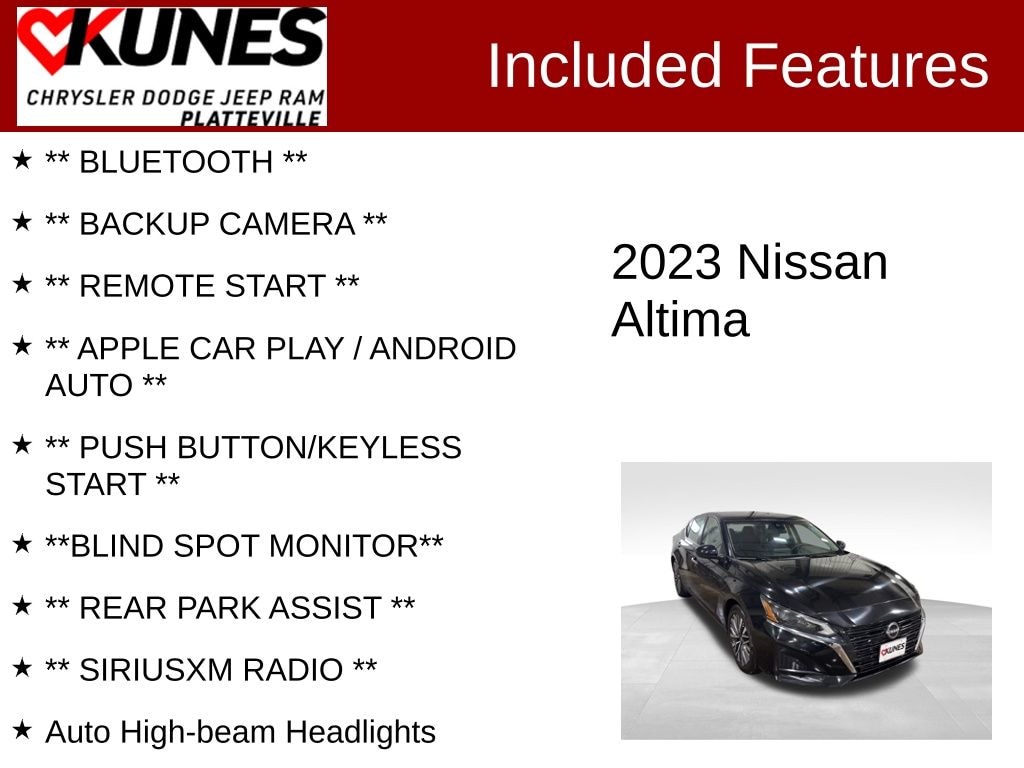 Used 2023 Nissan Altima 2.5 SV Sedan