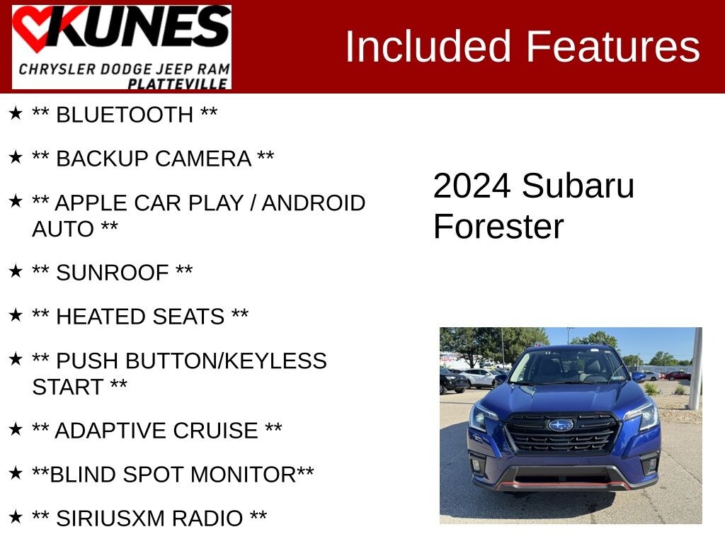 Used 2024 Subaru Forester Sport SUV