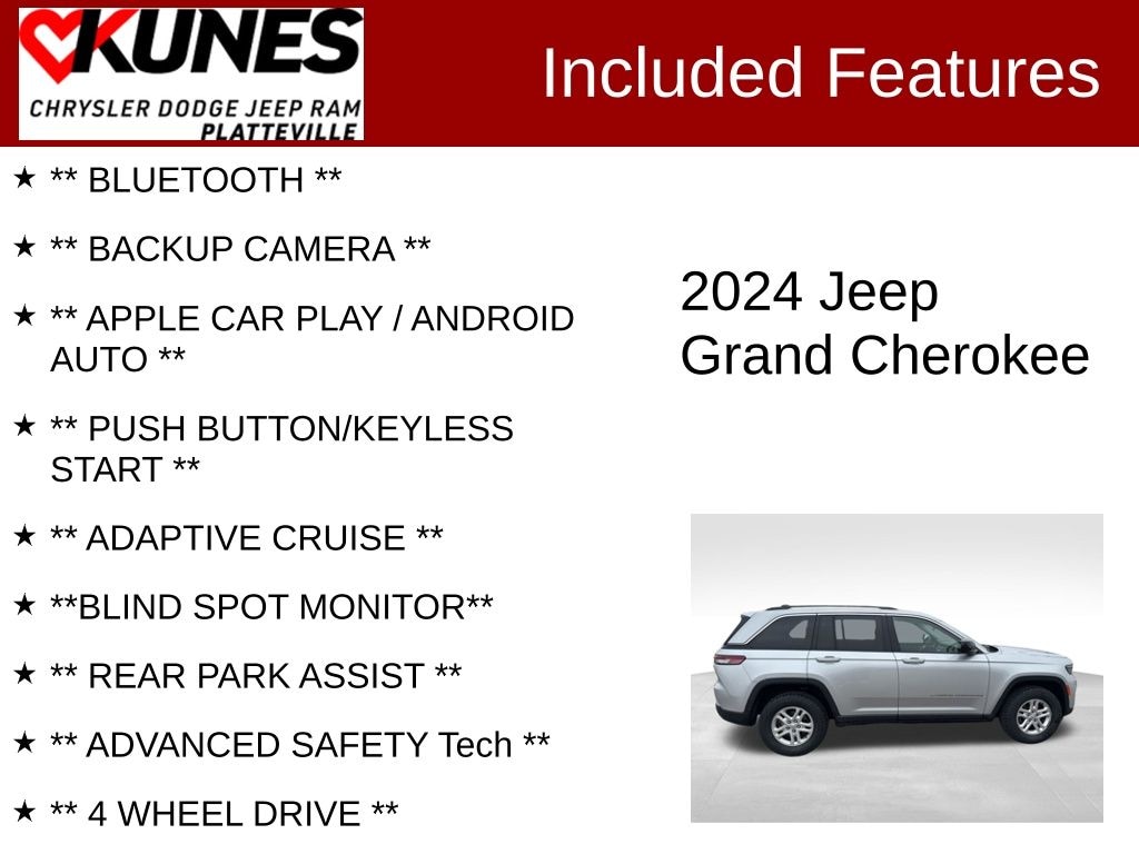 Used 2024 Jeep Grand Cherokee Laredo SUV