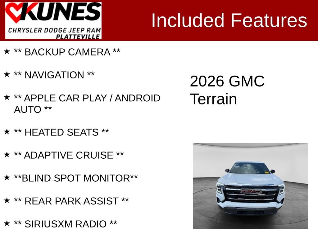 Used 2026 GMC Terrain Elevation SUV