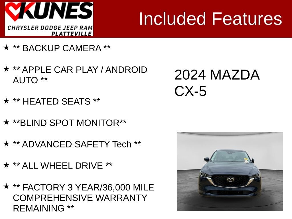 Used 2024 Mazda CX-5 2.5 S Select Package SUV