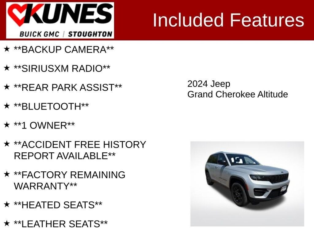 Used 2024 Jeep Grand Cherokee Altitude SUV