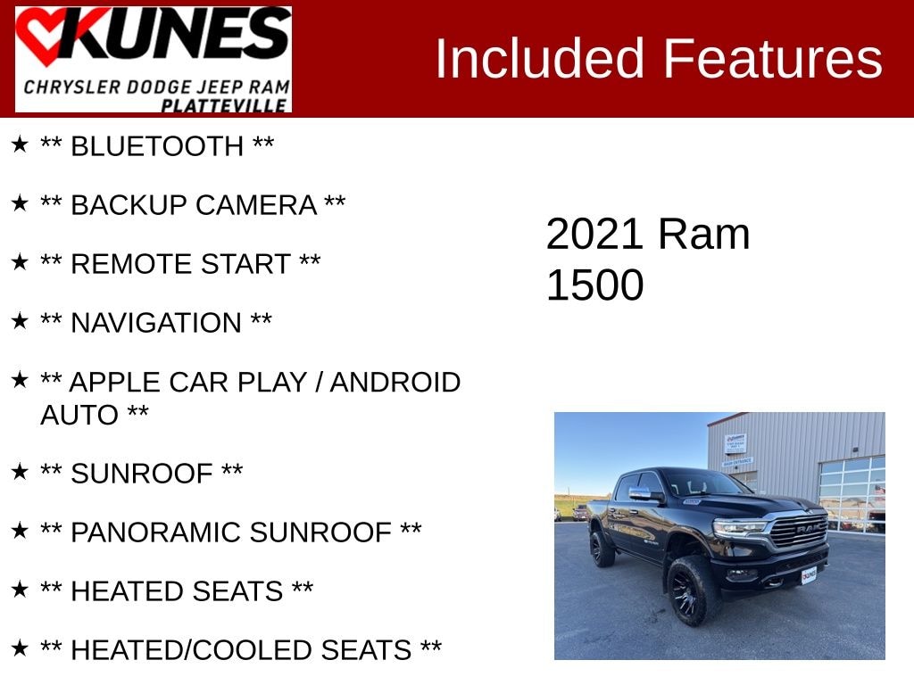 Used 2021 Ram 1500 Laramie Longhorn Truck
