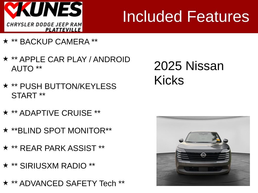 Used 2025 Nissan Kicks SV SUV