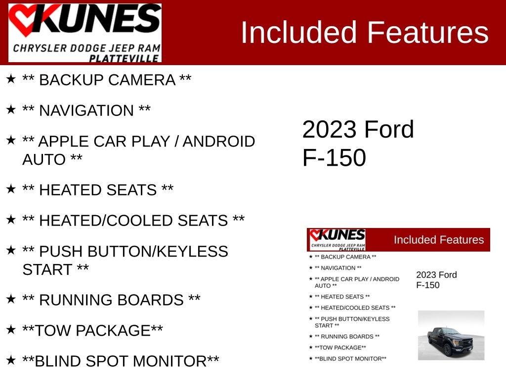 Used 2023 Ford F-150 Lariat Truck