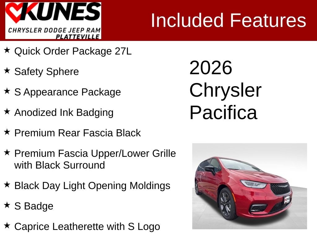 New 2026 Chrysler Pacifica Select Passenger Van