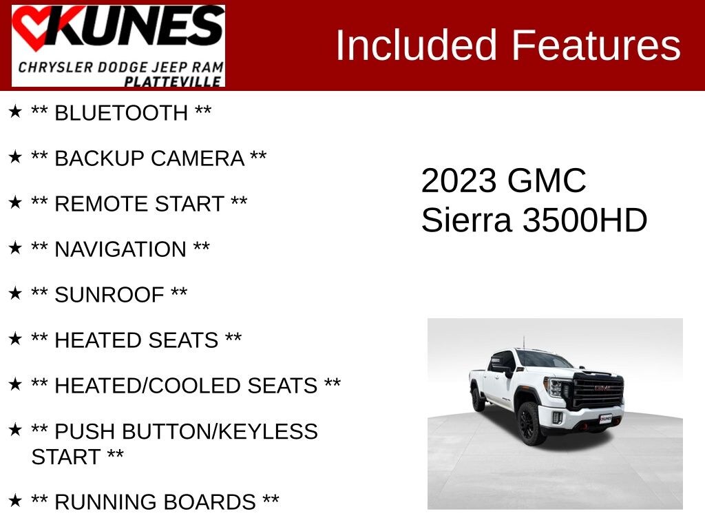 Used 2023 GMC Sierra 3500HD AT4 Truck