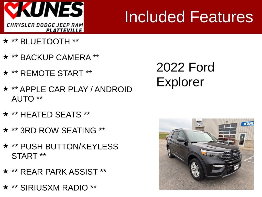 Used 2022 Ford Explorer XLT SUV