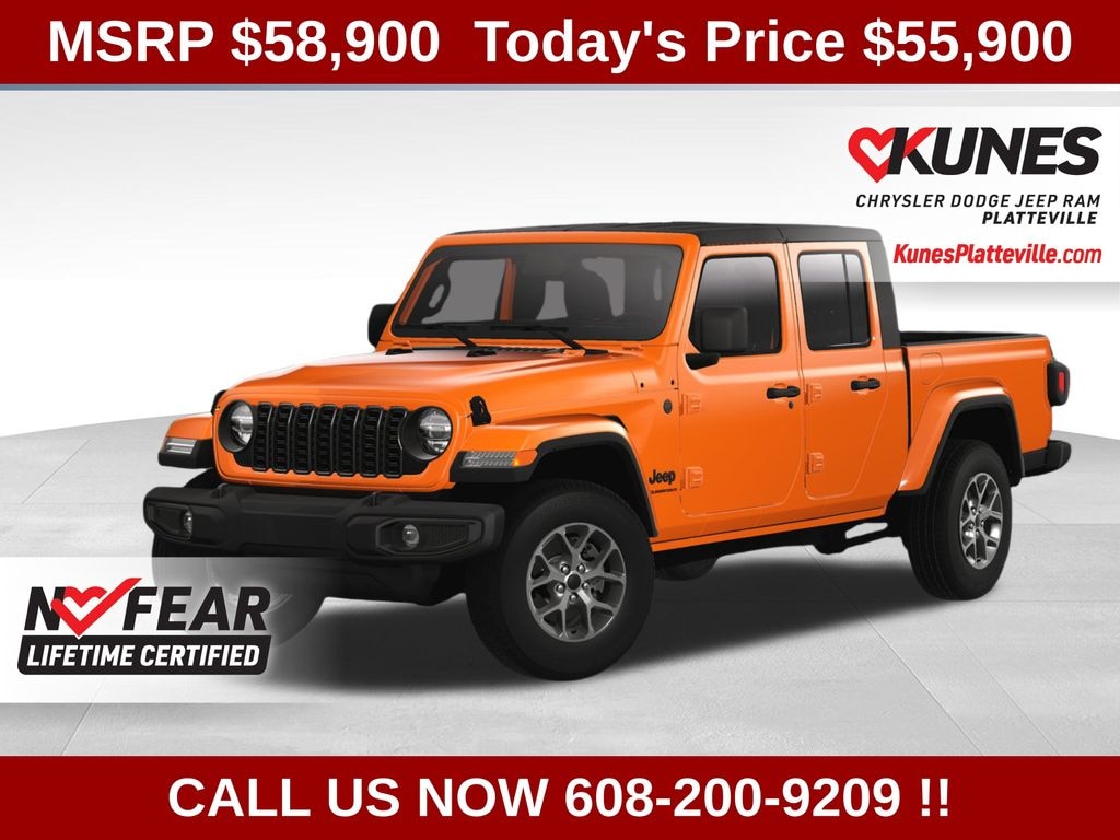 New 2025 Jeep Gladiator Sport S Dark Sky Pickup