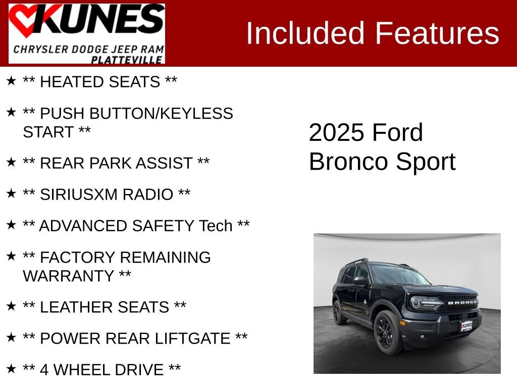 Used 2025 Ford Bronco Sport Outer Banks SUV