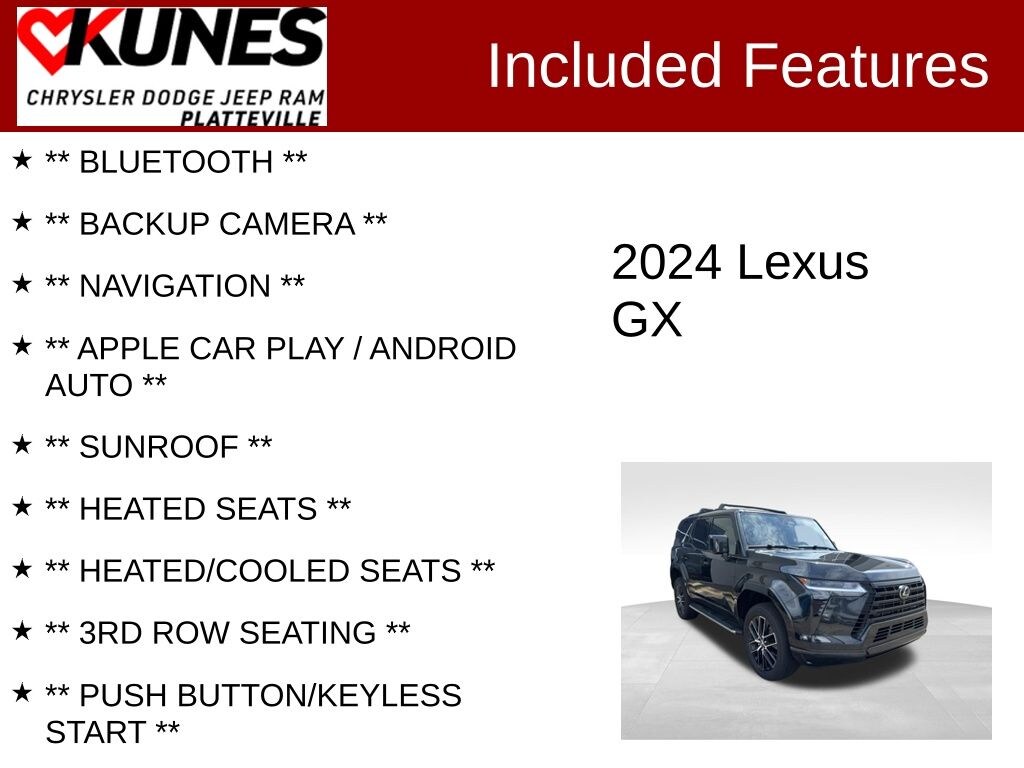 Used 2024 Lexus GX 550 Premium+ SUV