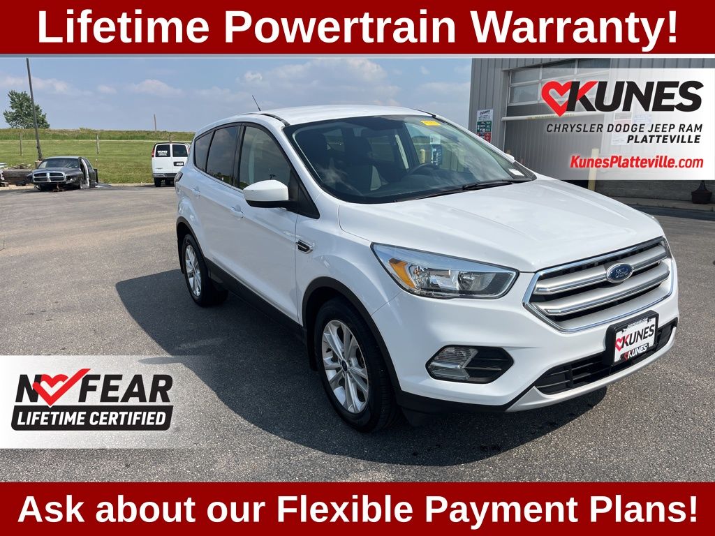 Certified 2017 Ford Escape SE with VIN 1FMCU9GD0HUA68555 for sale in Platteville, WI