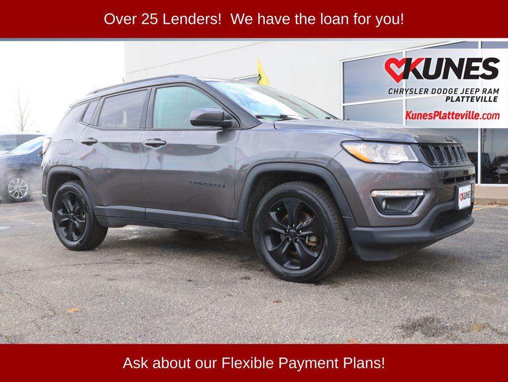 Used 2020 Jeep Compass Altitude with VIN 3C4NJCBBXLT141152 for sale in Platteville, WI