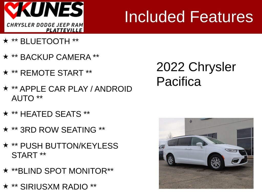 Used 2022 Chrysler Pacifica Touring L Minivan/Van