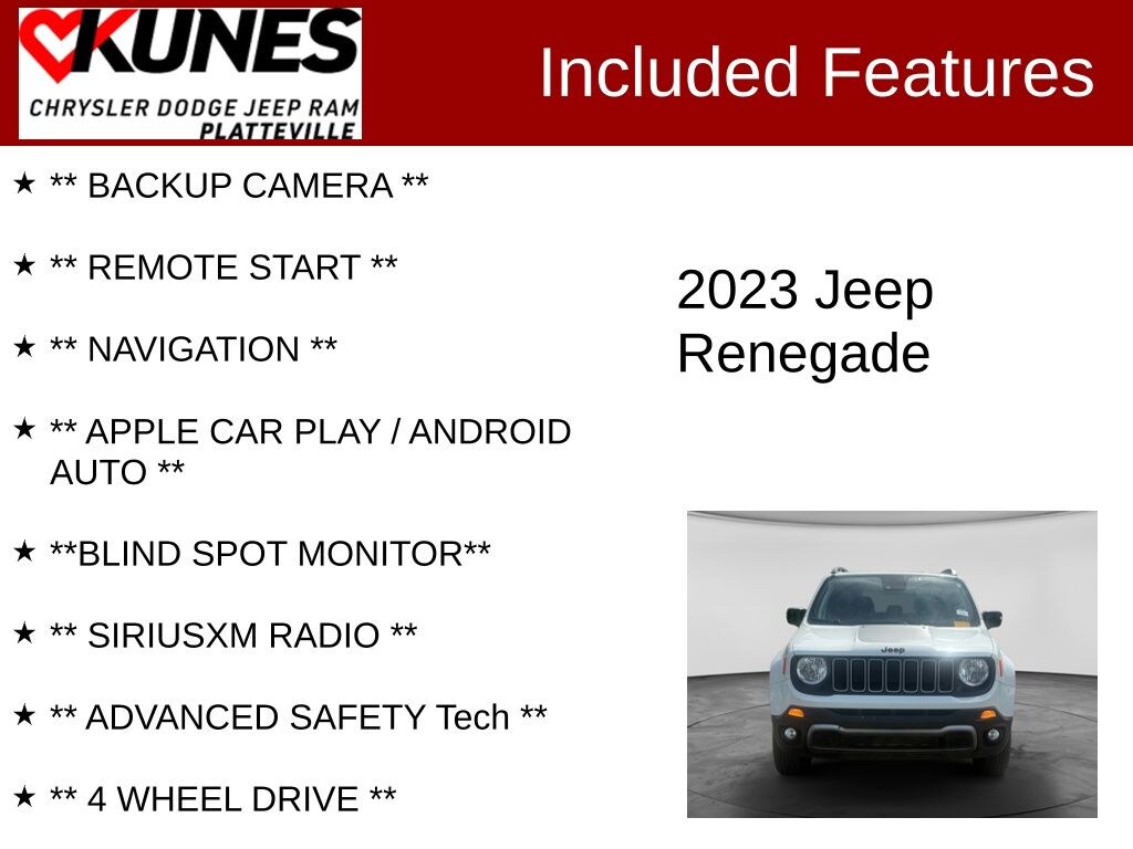 Used 2023 Jeep Renegade Latitude SUV