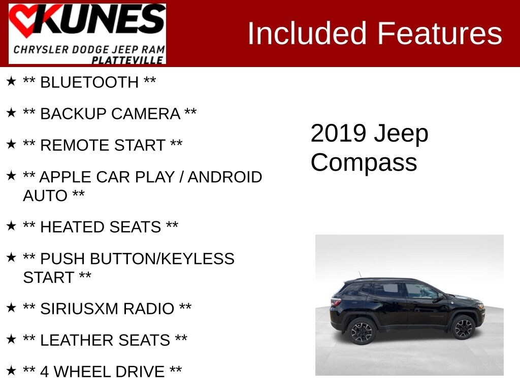 Used 2019 Jeep Compass Trailhawk SUV