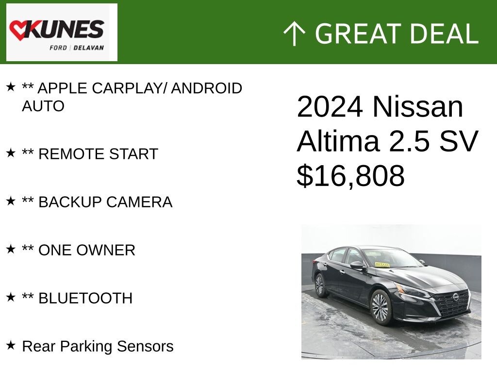 Certified 2024 Nissan Altima 2.5 SV Sedan
