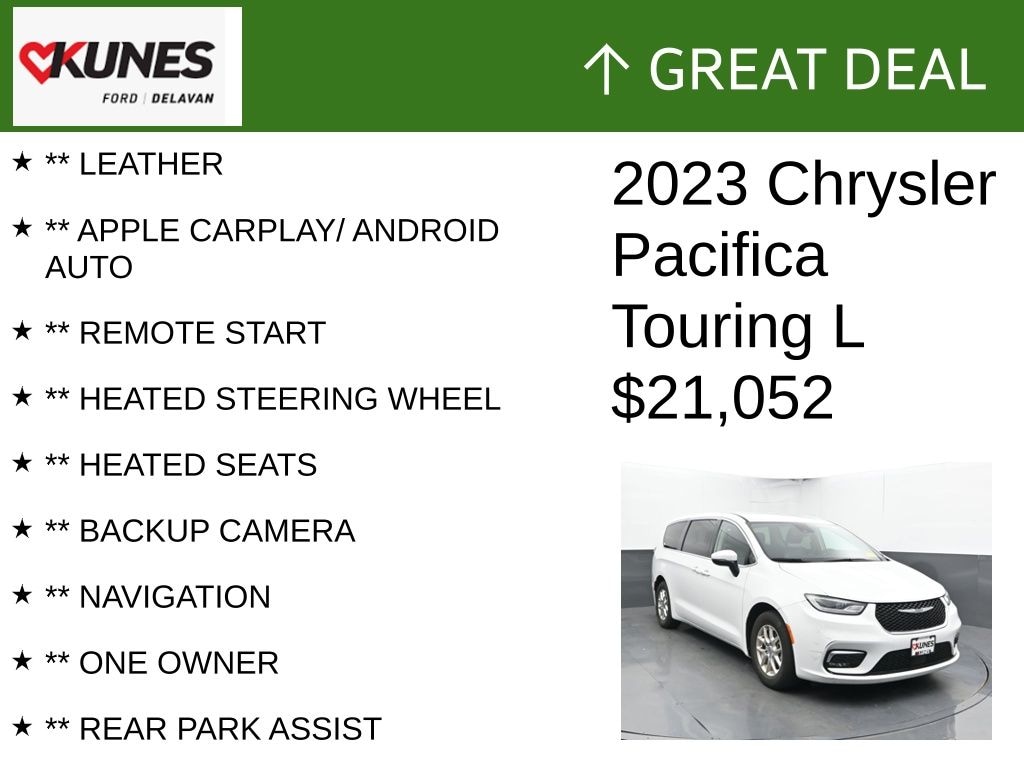 Certified 2023 Chrysler Pacifica Touring L Van Passenger Van