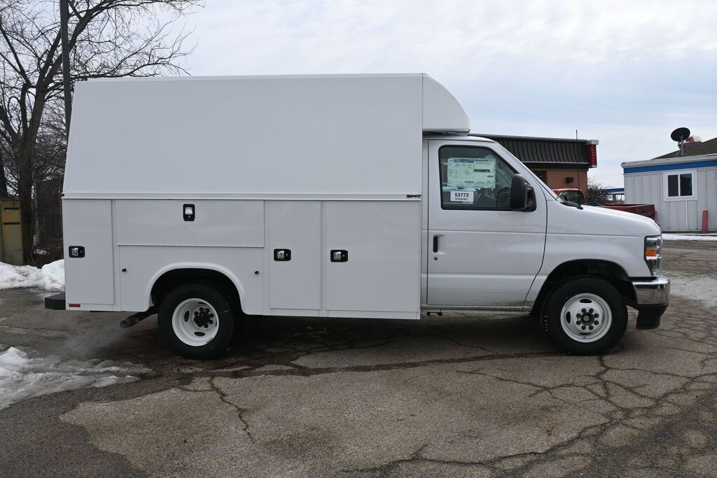 New 2025 Ford E-350 Cutaway Base Enclosed Service Body Truck