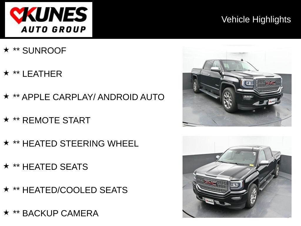 Certified 2017 GMC Sierra 1500 Denali Truck Crew Cab