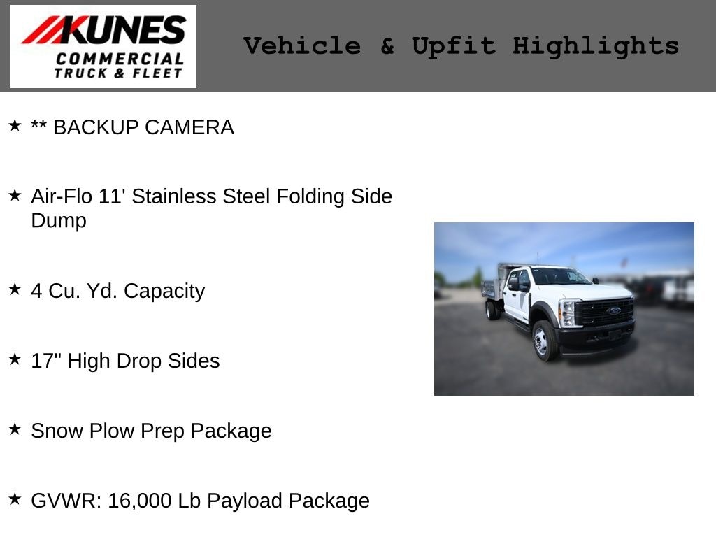 New 2026 Ford F-450 Chassis XL Dump Truck Truck Crew Cab