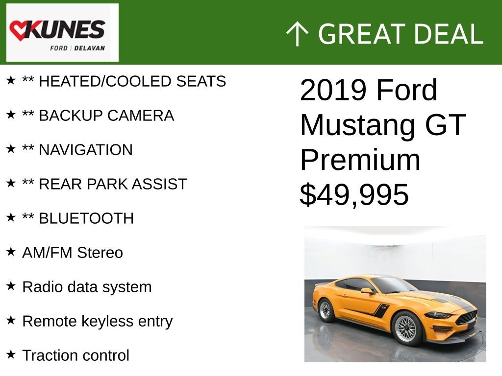 Certified 2019 Ford Mustang GT Premium Roush Stage 3 Supercharged ON Bags Full Coupe