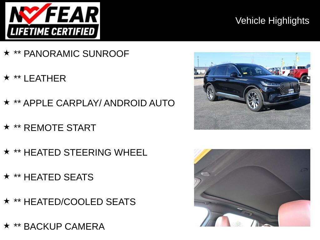 Certified 2025 Lincoln Aviator Reserve SUV