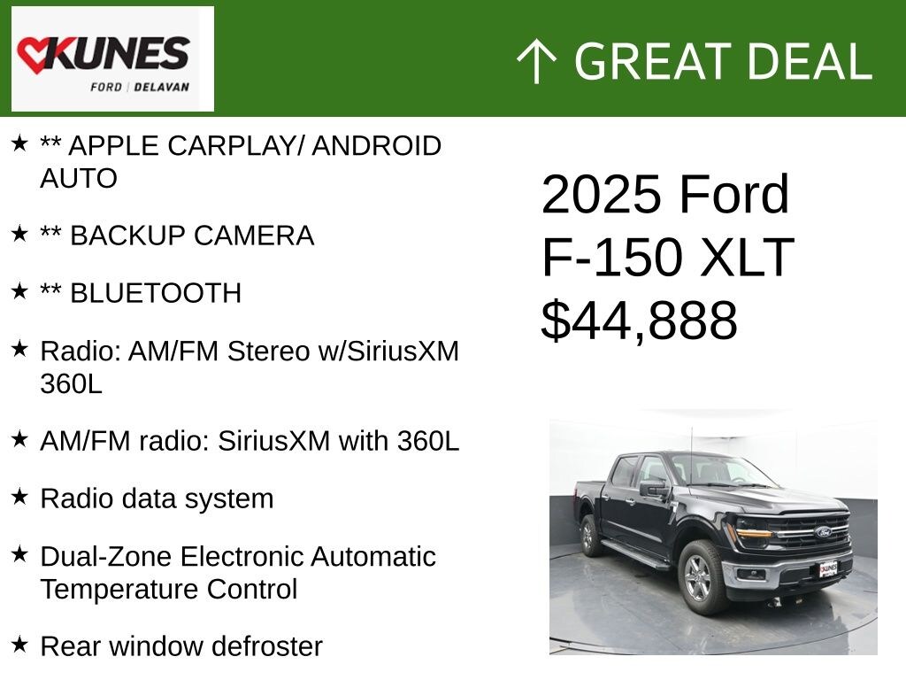 Certified 2025 Ford F-150 XLT Truck SuperCrew Cab