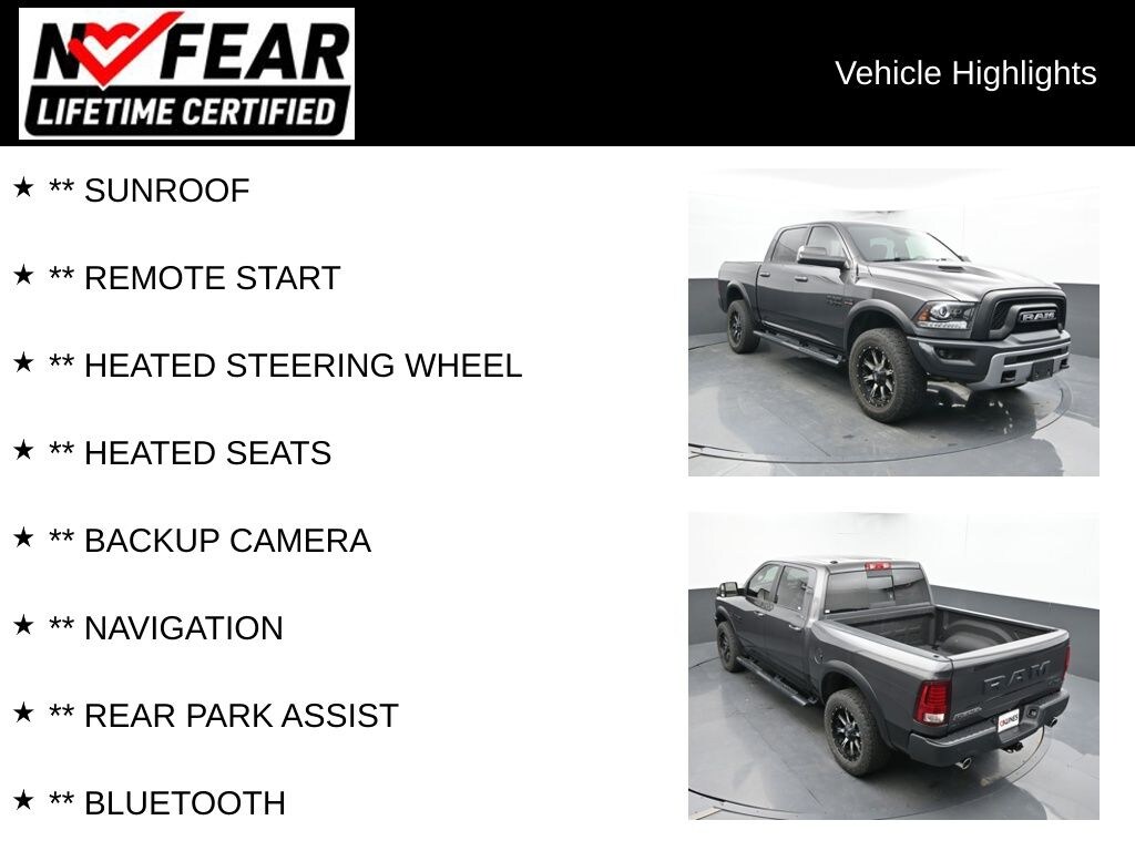 Used 2017 Ram 1500 Rebel Truck Crew Cab