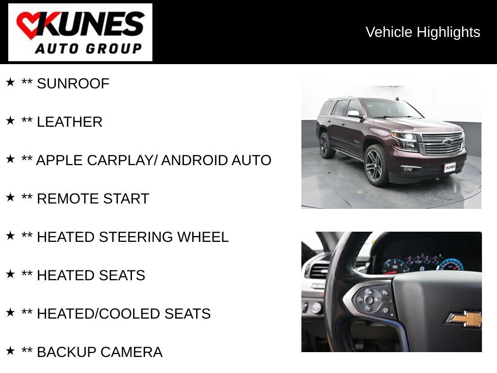 Used 2017 Chevrolet Tahoe Premier SUV