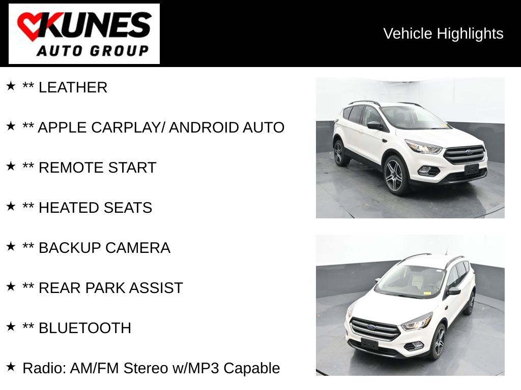 Used 2019 Ford Escape SEL with VIN 1FMCU9HD5KUB50321 for sale in Delavan, WI