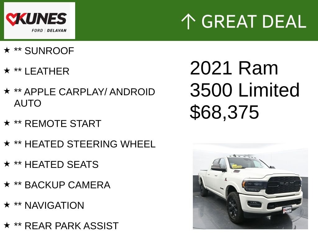 Used 2021 Ram 3500 Limited Truck Mega Cab