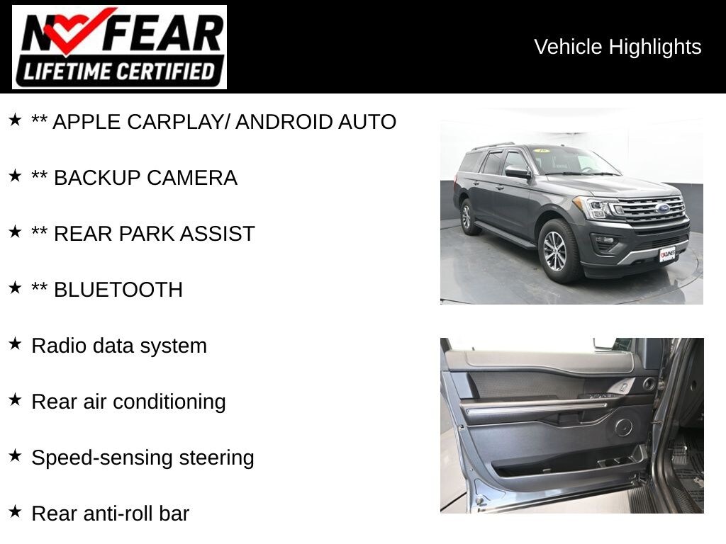 Certified 2019 Ford Expedition Max XLT SUV