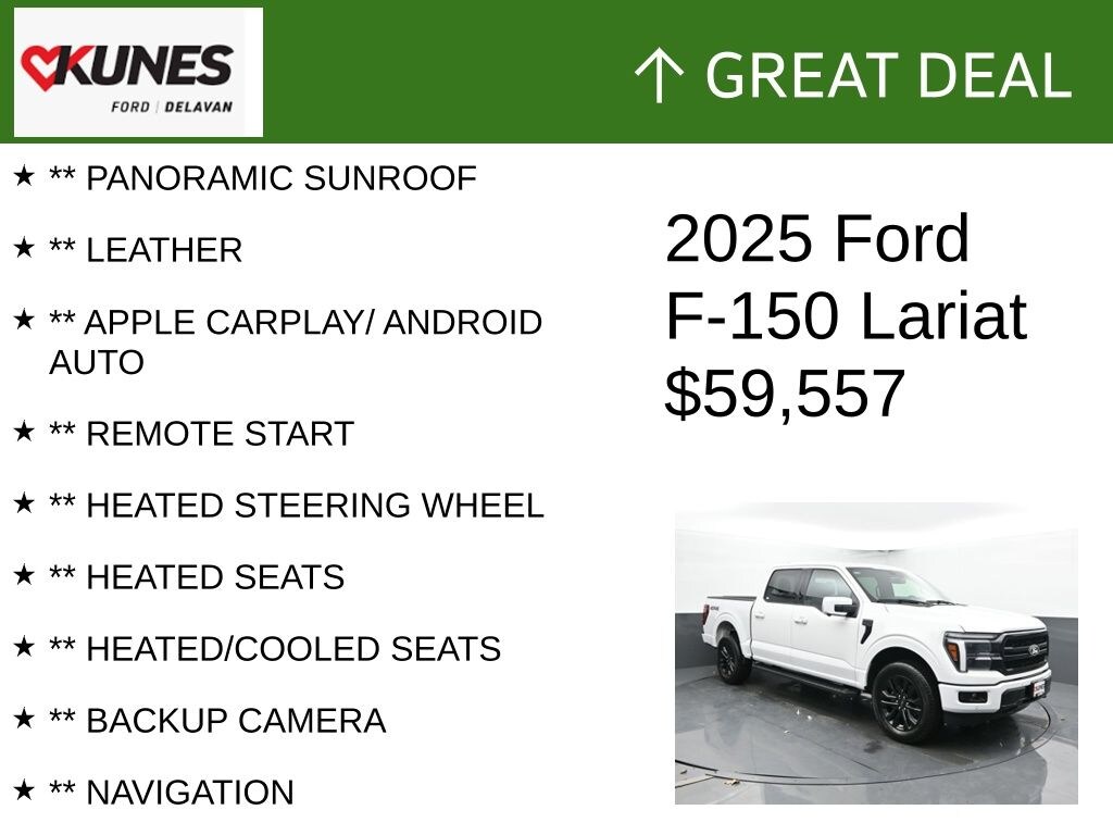 Certified 2025 Ford F-150 Lariat Truck SuperCrew Cab
