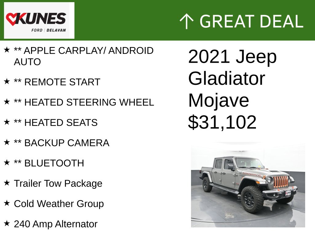 Certified 2021 Jeep Gladiator Mojave Truck Crew Cab