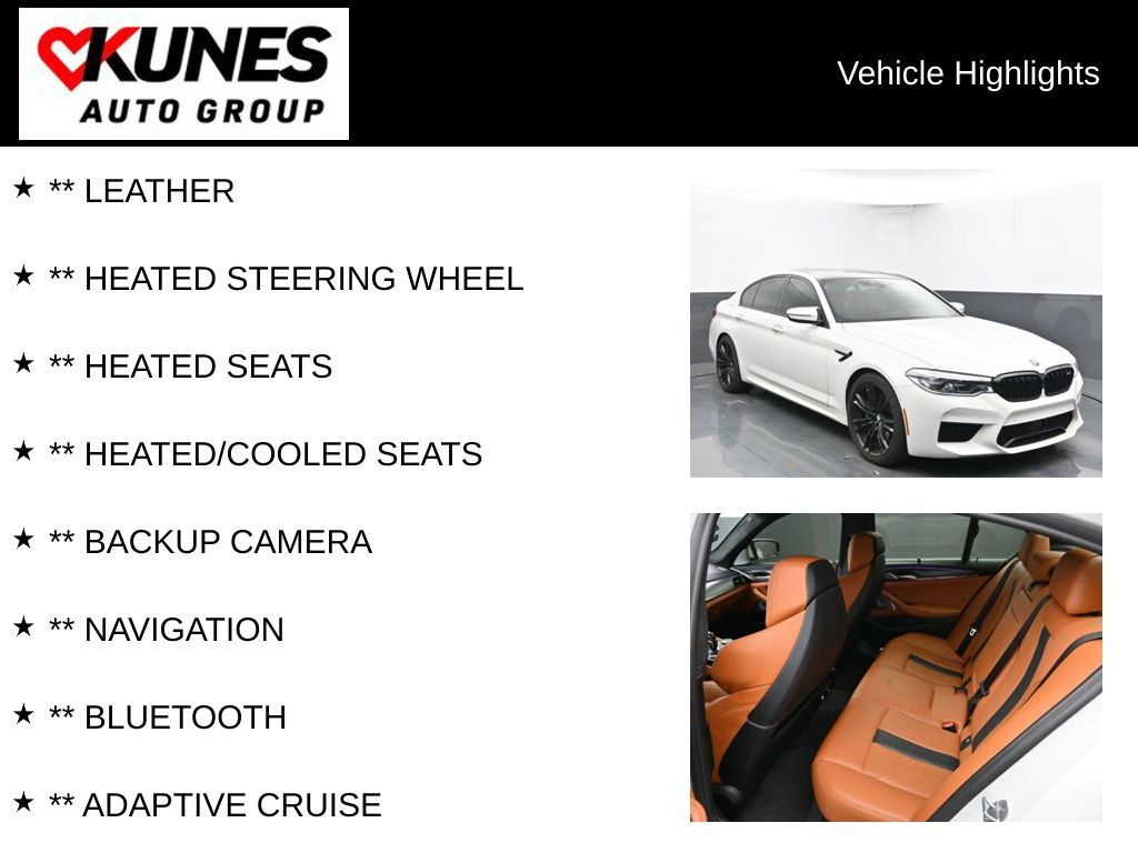 Certified 2018 BMW M5 Base with VIN WBSJF0C59JB283832 for sale in Delavan, WI