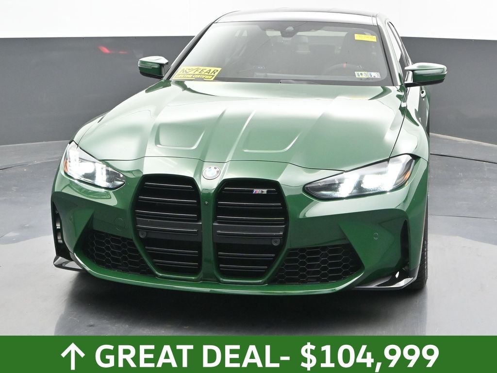 Used 2025 BMW M3 Base Irish Green, Tartufo Buckets & Carbon Ceramic Sedan