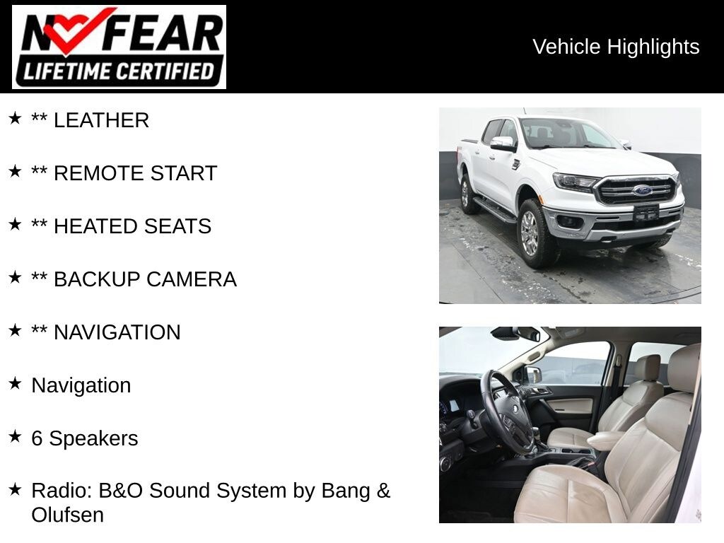 Certified 2021 Ford Ranger Lariat Truck SuperCrew