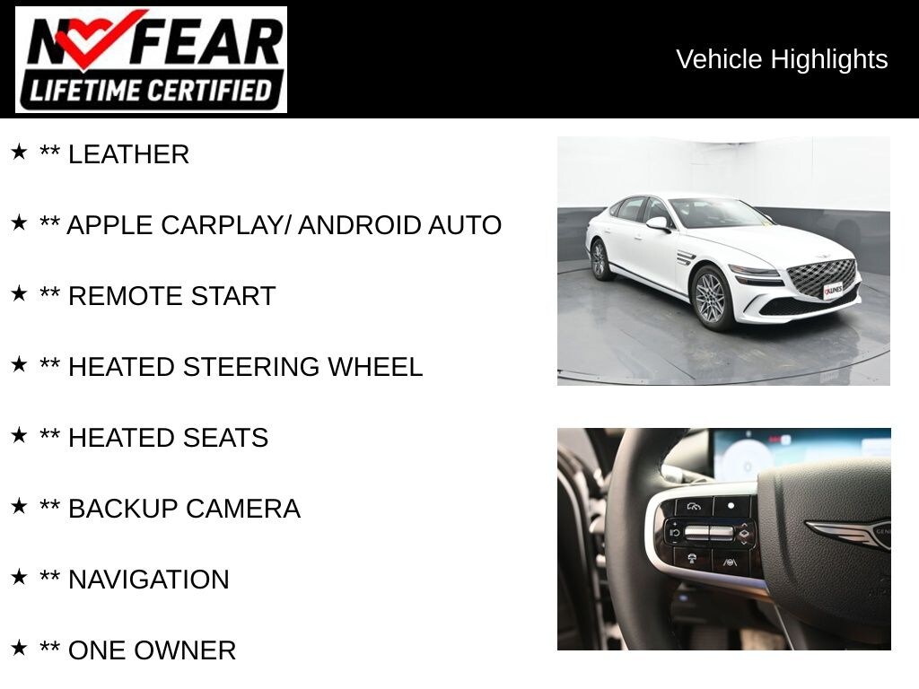 Certified 2026 Genesis G80 2.5T Sedan