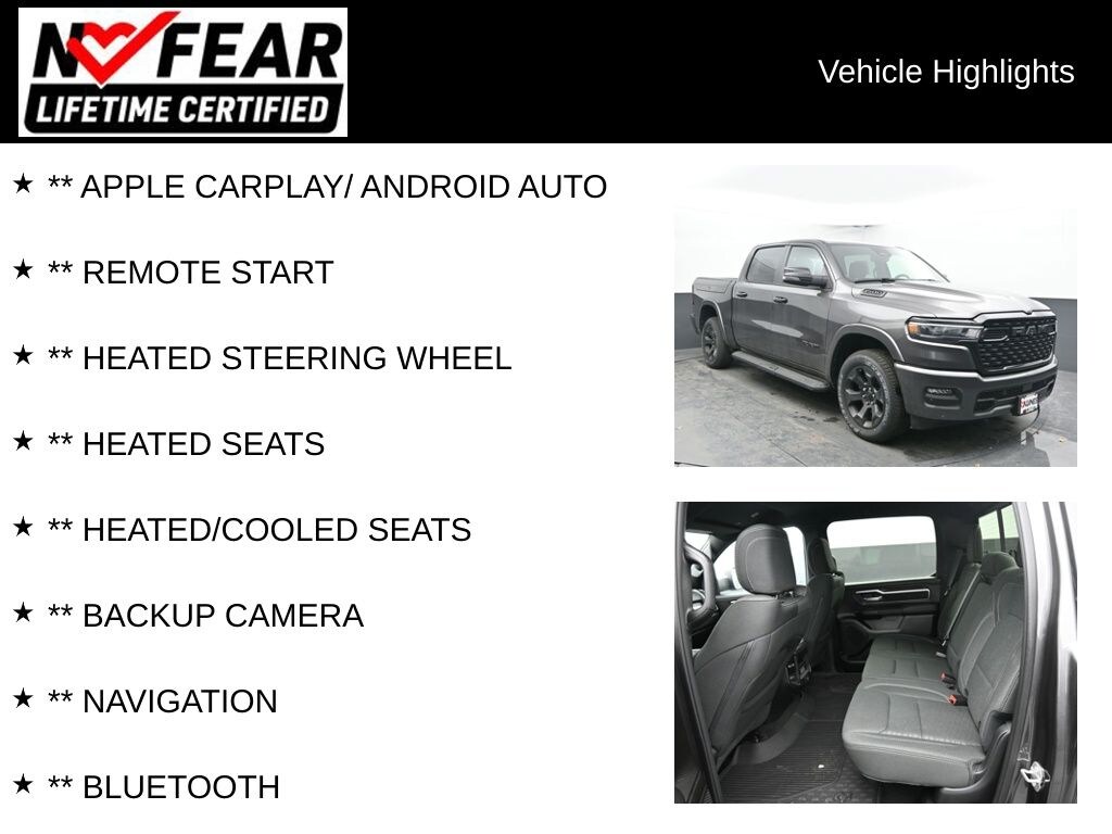 Certified 2026 Ram 1500 Big Horn/Lone Star Truck Crew Cab