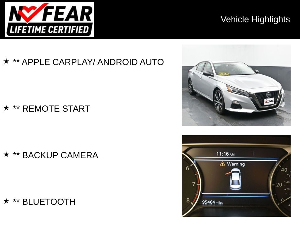 Certified 2022 Nissan Altima SR with VIN 1N4BL4CV3NN341777 for sale in Delavan, WI