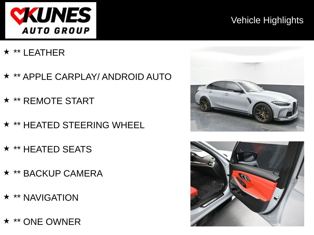 Certified 2023 BMW M3 Sedan Base with VIN WBS43AY02PFP07362 for sale in Delavan, WI